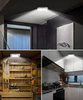 Cordless Rechargeable Motion Sensor Ceiling Light With USB Cable 220 Lumens 6000K Daylight LED auto-on in stairwells and kitchens