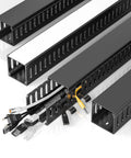 62.8 Inch Cable Raceway Kit For Under Desk Cable Management Big Wire Channel For Gaming Desks And Server Racks Cord Organizer Tray