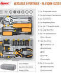 Heavy Duty Magnetic T Handle Ratchet Wrench And Screwdriver Set With Rugged Carry Toolbox 30 Piece Boss Grade Diy Fix It Kit Pliers Hammer No Sweat Multi Driver Rig in portable case.