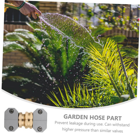 Grab This Top Pick Rustproof Garden Hose Repair Kit Featuring Three Heavy Duty Aluminum Alloy Connectors That Stand Up To High Pressure For Drip Free Outdoor Watering And Car Washing Tasks Today. Garden hose repair connector with brass coupler, used for leak-free watering.