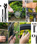All In One 33 Piece Bike Tool Kit For Road And Mountain Bikes And E Bike Repairs Home Mechanic Friendly Repair Set with tools in use