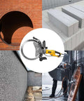 Top Shelf 5000W Electric Wall Chaser Slab Cutter on job site with concrete, brick, and masonry for clean cuts.
