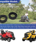 Axle Oil Seal Replacement Kit Two Piece Set 0.750 In By 1.250 In By 0.312 In Premium Materials Built Tough Seals Fits A Wide Range Of Vehicles And Brands Today. Two black axle oil seals shown with compatible riding mowers.
