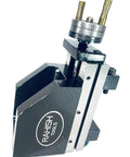 Dead Nuts Precision Machining Attachment For Small Lathes Featuring 90 By 50 Millimeter Slide Board and Crisp Calibration Dial, side view.