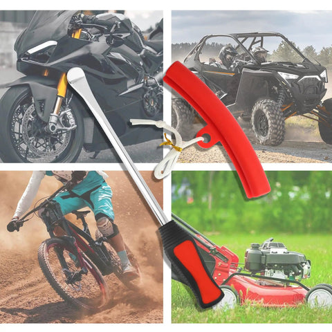 Heavy Duty Tire Spoon Lever Tool Set With 3 Spoons And 2 Rim Protectors for Motorcycle Dirt Bike and Lawn Mower
