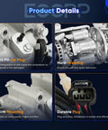 Product details showing Straight Up Solid Drop-In AC Compressor With Clutch For Honda Civic 2006-2011 1.8L components and features.