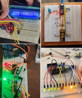 All In One Electronics Kit With UNO R3 Compatible Board Power Supply Module 480 Pcs Of Components 830 Tie Point Breadboard