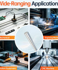 Precision 8mm x 400mm Linear Motion Rods Shaft Guide showcased in various applications including DIY, CNC, and engraving.