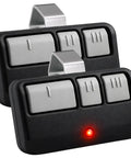 Pair of Universal Garage Door Opener Remote With 3 Buttons, Extra Long Range, Compatible With Models From 1993 To Present, Supports Five Learn Button Colors