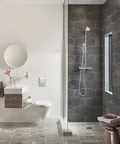 Modern bathroom with Concetto S Size Single Handle Bathroom Faucet For Single Hole Mount No Pop Up Stopper Drip Free Ceramic Disc Valve
