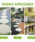 Circular DIY Garden Path Paving Mold 13.58 Inch Reusable Concrete Stepping Stone Form for Outdoor Walkways in garden, villa, riverside