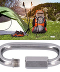 10 Pack Quick Link Connectors in Stainless Steel 304 Built Tough Heavy Duty Carabiner Style Chain Links Threaded Locking For Outdoor Gear Camping Hiking Boating M8 Easy Install