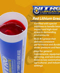 Lithium Complex Grease 14 Oz Tube For Automotive Racing Marine And Off Road Use Heavy Duty Extreme Pressure NLGI 2 Multi Purpose