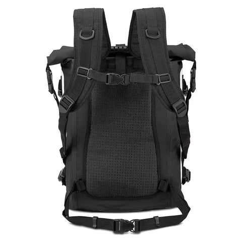 Back view of Cruise Dry MBP15 15 Liter Dive Gear Bag Roll Top Waterproof Dry Sack For Water Sports And Outdoor Adventures