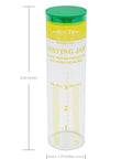 Do It Yourself Soil Texture Test Kit With Calibrated Jar, clear jar with measurements for soil layers and structure assessment