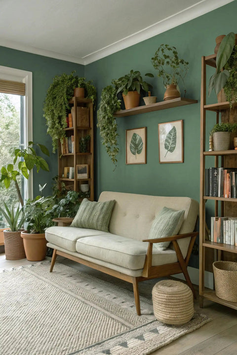 Living room with Removable Peel And Stick Wallpaper In Rich Dark Green For Walls Or Cabinets Self Adhesive Textured Solid Color Vinyl Roll 118 By Seventeen Point Seven Inches Renter Friendly Easy Install Eco Friendly Upgrade as backdrop.