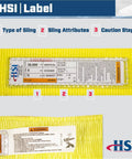 Two Ply Nylon Type 8 Sling With Continuous Eye Beefed Up Rigging Gear 8 Inch By 30 Foot 12 Inch Eye Length 38000 Lb Vertical Capacity label
