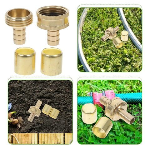 Ditch The Leaky Hose Old Fittings And Grab This Brass 1/2 Inch Barb Repair Kit With Secure Fixing Ring For Super Durable Car Washing And Garden Water Connection That Is Just The Thing You Need, brass hose repair kit