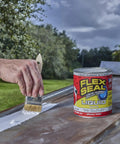 Applying Liquid Rubber Coating Sealant For Waterproof Flexible UV Resistant Protection On Roofs Basements RVs Campers