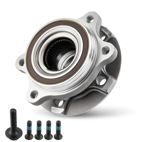 Front and Rear Wheel Bearing and Hub Assembly for Audi A4 A4 Quattro A5 A5 Quattro A6 A6 Quattro A7 A8 Allroad Q5 RS5 RS7 S4 S5 S6 S7 S8 SQ5 5 Lug 1 Piece Replacement