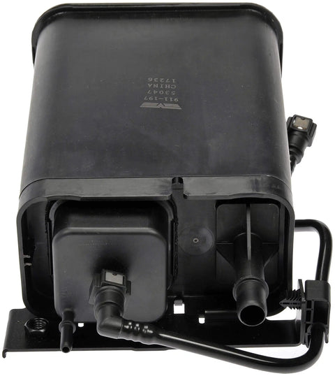Close-up of Vapor Canister Direct Replacement For Evaporative Emissions System on Select Chevy and GMC rides, front view