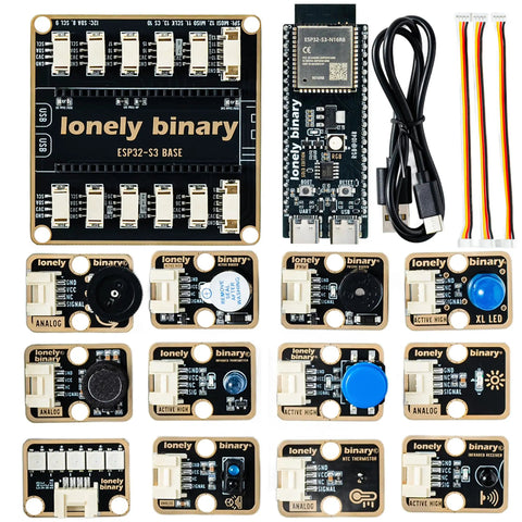 ESP32 S3 Starter Kit With 16MB Flash Development Board, 12 Sensors, Cables, WiFi, Bluetooth for IoT Projects