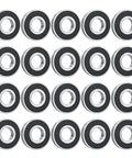 Skweawert 688-2RS deep groove ball bearings, 8×16×5mm, 20 pcs, chrome steel with black rubber seals