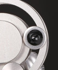 Close-up view of a black oxide coated button head from the 20 Pack 1/4-20 X 5/8 Button Head Socket Cap Bolts Screws.