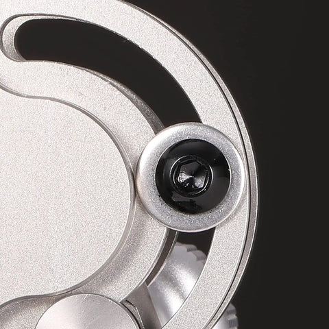 Close-up view of a black oxide coated button head from the 20 Pack 1/4-20 X 5/8 Button Head Socket Cap Bolts Screws.