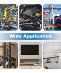 Image showing various applications of 100 Pack M2 X 0.4mm Carbon Steel Hex Lock Nuts With Nylon Insert Self Locking for vibration prone projects.