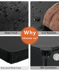 Waterproof and dust-resistant features of the Nine Cube Closet Organizer Set For Bedroom And Office with ABS connectors.