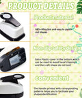 1.37 Inch Circle Punch For Paper Crafts And Scrapbooking, ABS+alloy, easy spring action, safety design, highlighted features