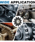 Built To Last Heavy Duty Roller Chain Idler Sprocket Type C With 10mm Bore 11 Tooth in various industrial setups
