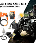 Beefed Up High Performance 6 Pin AC CDI Box Ignition Coil Kit With Voltage Regulator Rectifier Solenoid Relay And Spark Plug For 50cc 125cc And 150cc Scooters ATVs Go Karts Mopeds Quad Bikes
