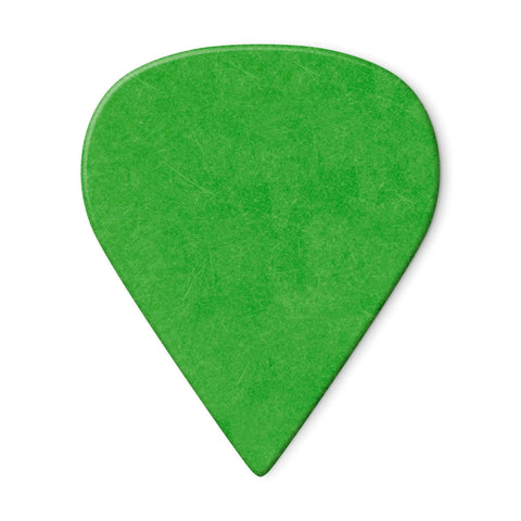 Tortex Sharp Green Guitar Picks 0.88mm Pack of 12 for Precise Picking and Strumming, Durable Memory, Maximum Tip Sharpness for Pro Players, Great for Blues and Rock Sessions, Studio Ready close-up of green 0.88mm guitar pick