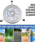 Top view of 16 Inch Pressure Washer Surface Cleaner for 4000 PSI Power Washers with 1/4 Inch Quick Connect, suitable for hard surface cleaning.