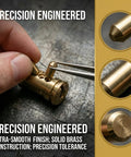1000 Piece KW1 Pro Grade Rekey Kit With Cylinder Service Tools, brass cylinder in precision engineering display