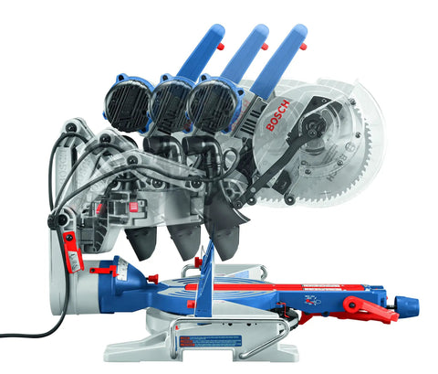 Compact Miter Saw With Axial Glide System, 15 Amp Corded 10 Inch Dual Bevel Sliding, 60 Tooth Carbide Blade, Easy Square Lock Fences, Dust Collection For Cleaner, Precise Crosscuts