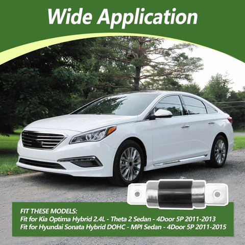 Dead Simple High Voltage Fuse Replacement Built Tough For Hyundai Sonata And Kia Optima Hybrids, hybrid car fuse shown with white sedan.
