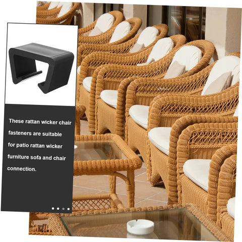 Outdoor Sofa Clips 12 Pack For Sectional Couches And Rattan Furniture, Windproof Connection Fasteners For Patio Sets