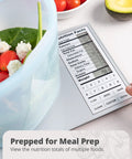 Nutrition Food Scale For Meal Planning And Portion Control With Food Code Booklet And App Non Connected And Non Backlit Model