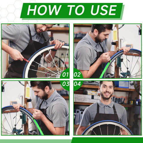 Step-by-step guide on installing 10 Pack Bike Tire Liners For 24, 26, 27.5, 29 And 700c Tires, TPU Protected Inner Tube Flat Protector