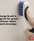 Blue Good Grips Deep Clean Brush Set large grout brush cleaning shower tile