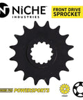 Drive Sprocket For FZ1 Fazer FZS1000 Front 16T 530VMX XRing Chain Combo - Black Metal Gear View