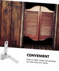 Heavy Duty Stainless Steel Hidden Door Pivot Hinges For Smooth Operation With Automatic Rebound Design displayed with wooden door