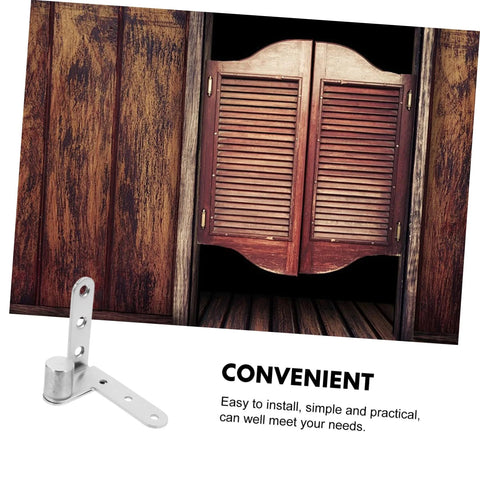 Heavy Duty Stainless Steel Hidden Door Pivot Hinges For Smooth Operation With Automatic Rebound Design displayed with wooden door