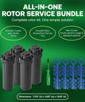 Rotor Bundle With Nozzle Tree And Screwdriver Tool For Easy Irrigation Setup No Dig Inlet Three Quarter Inch Sprinkler System