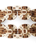 Flexi Cubus Brainteaser 3D Mechanical Wooden Puzzle Mind Bending Reconfigurable Cube For Adults And Teens Anti Stress Desk Toy With An Intricate Skeleton Sphere Design And Endless Shape Shifting Fun, beige wooden cube form