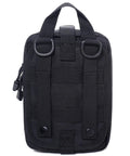 Back view of Molle Pouch Tactical First Aid Bag With Rip Away EMT Medical Organizer 600D Nylon Water Resistant Multipocket Pouch
