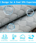 Cooling Butter Soft Ice Silk Golf Cart Seat Cover With Four Pockets Universal Fit For EZGO Yamaha Club Car showing skin-friendly breathable fabric.